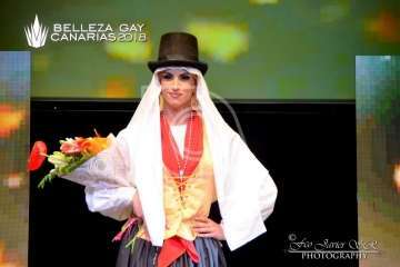 Lorena Aguilera se alza en Telde con el título de Belleza Gay Canarias 2018 (Foto Francisco Javier Santana)
